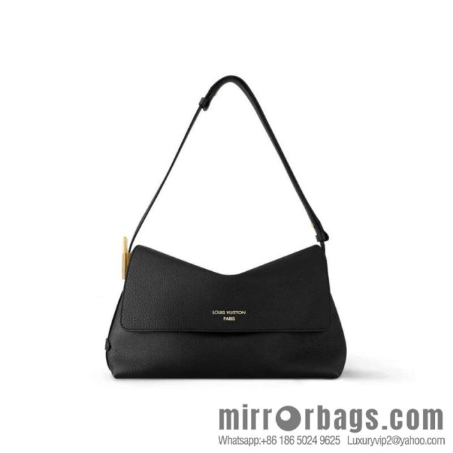 [Boutique‑grade] M13148 black M13151 brown, full leather shoulder bag Low Key Messenger handbag