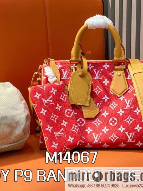 [Original order boutique] M14067 red, full leather pillow bag peedy SPEEDY P9 BANDOULIZRE30 handbag