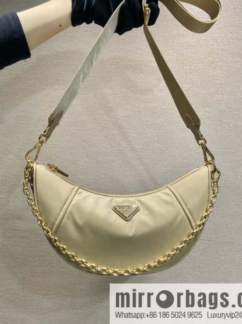 PRADA 🎉 new crescent bag 🎉 1BH222 multifunctional 🎉🎉 apricot