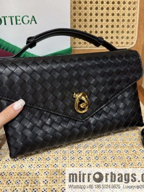 BV Knot Lock Crossbody Bag 817191 Black