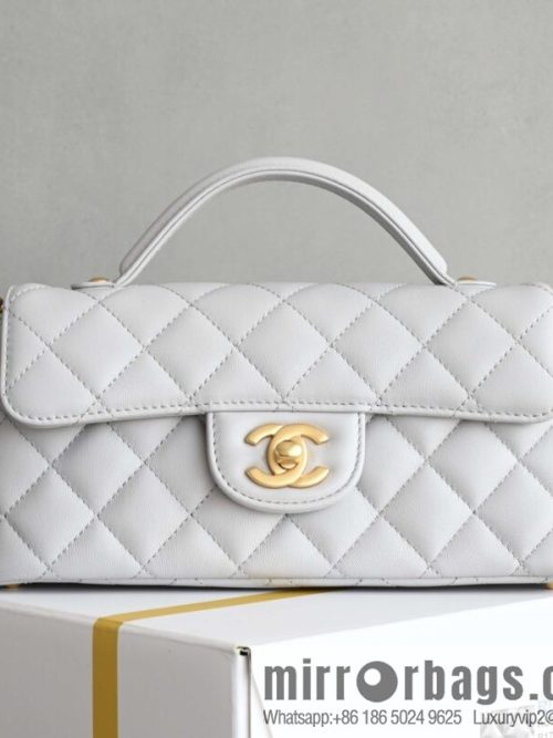 CHANEL 25P Handle Kelly Horizontal S AS5354 Grey