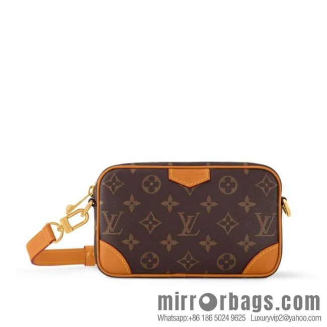 [Original order boutique] M14058 presbyopia yellow leather, mini men\'s bag messenger bag TROCADÉRO mini handbag