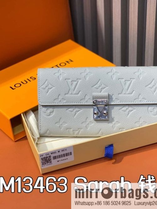 [Original order boutique] M13463 light gray, full leather flip wallet Sarah wallet
