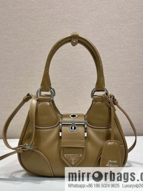 PRADA 🎉 new Moon handbag 🎉 1BA381 full lambskin🎉🎉