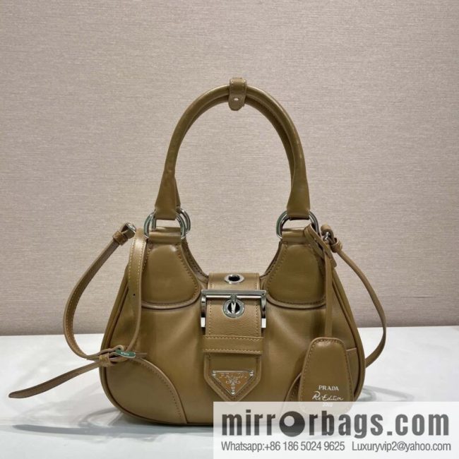 PRADA 🎉 new Moon handbag 🎉 1BA381 full lambskin🎉🎉