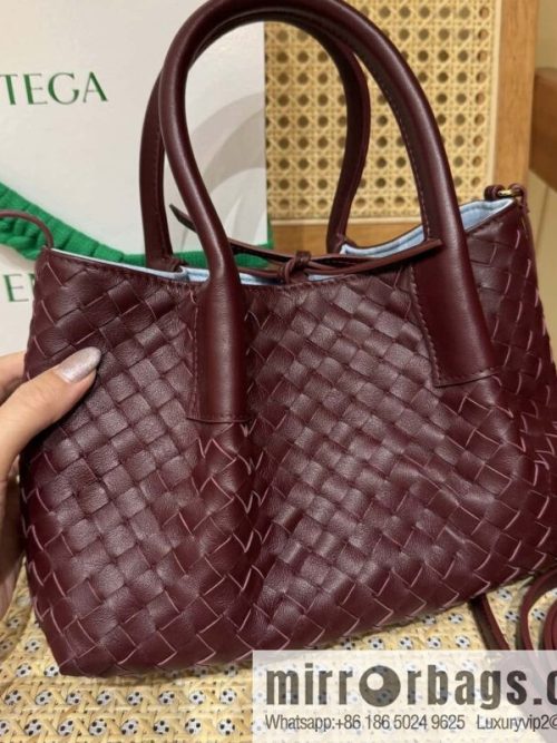 BV small Pinacoteca tote bag, Barolo burgundy 819004