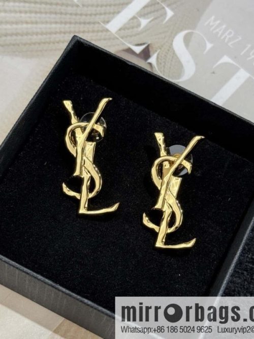 ❗️New ❗️ Saint Laurent YSL gold stud earrings