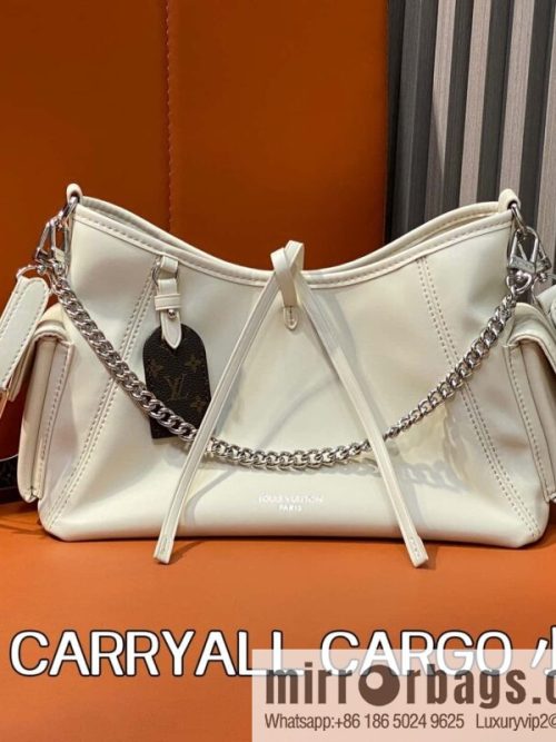 [Original order boutique] M12919 milky white, full leather shopping bag CARRYALL CARGO small handbag