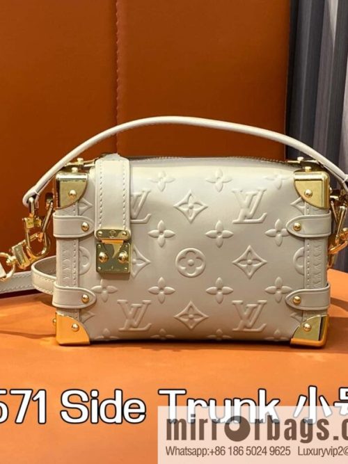 [Original order boutique] M14571 cream apricot, full leather soft box bag Side Trunk small handbag