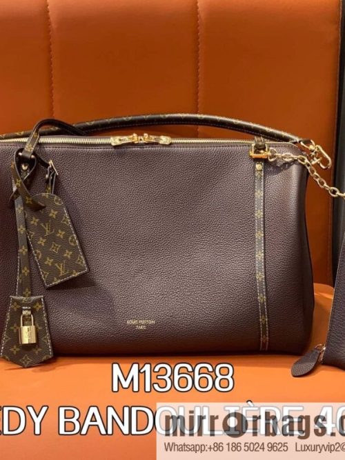 [Original order boutique] M13668 jujube red, full leather speedy pillow bag SPEEDY BANDOULIZRE 40 handbag