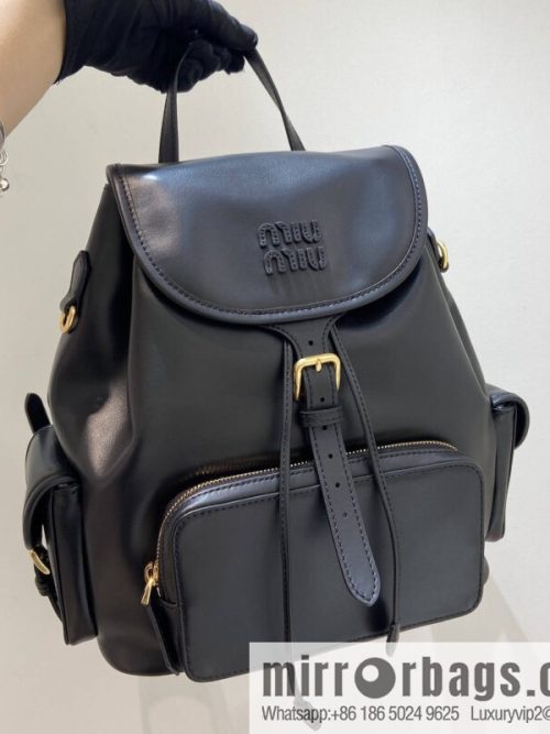 MIUMIU new backpack 5BZ042 large, black.