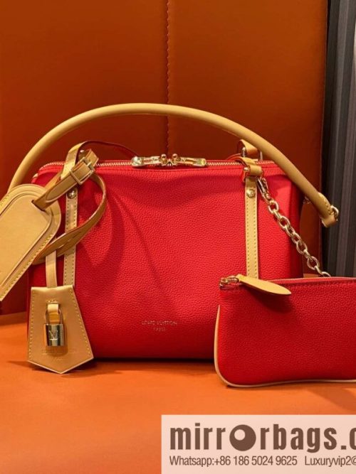 [Original order boutique] M13667 red, full leather, speedy pillow bag SPEEDY BANDOULIZRE 25 handbag
