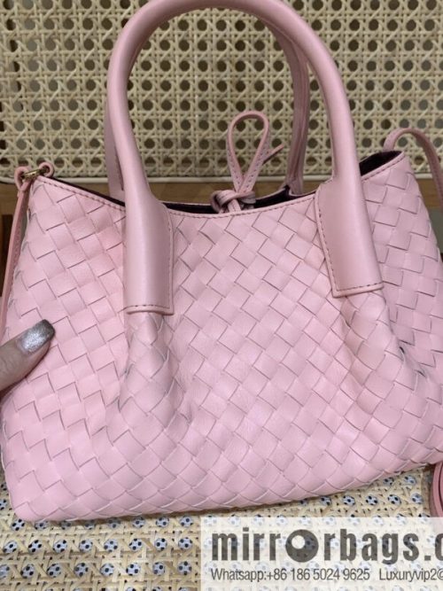 BV small Pinacoteca tote bag 819004 rose powder