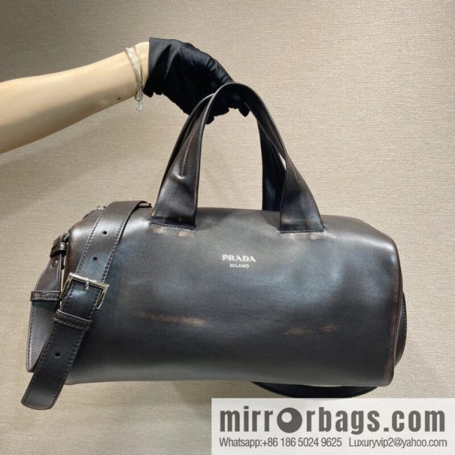 PRADA New Boston 2VC046 Large, Coffee
