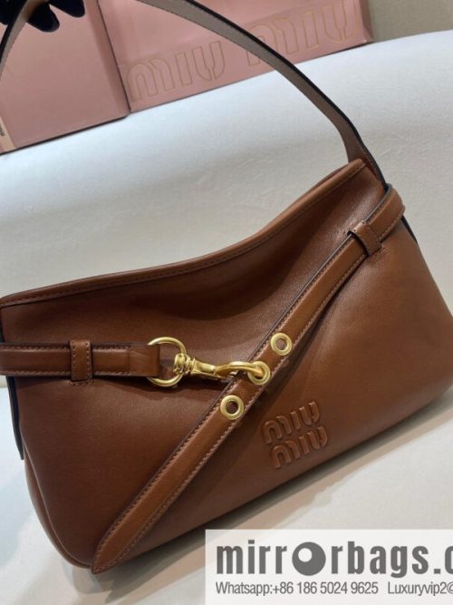 MIUMIU new 5BC182 small, caramel color