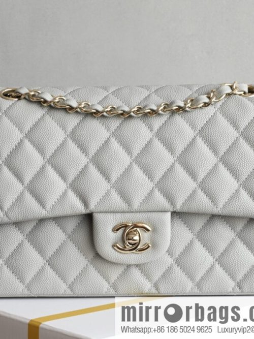 CHANEL Upgraded A01112 Light Grey Gold
