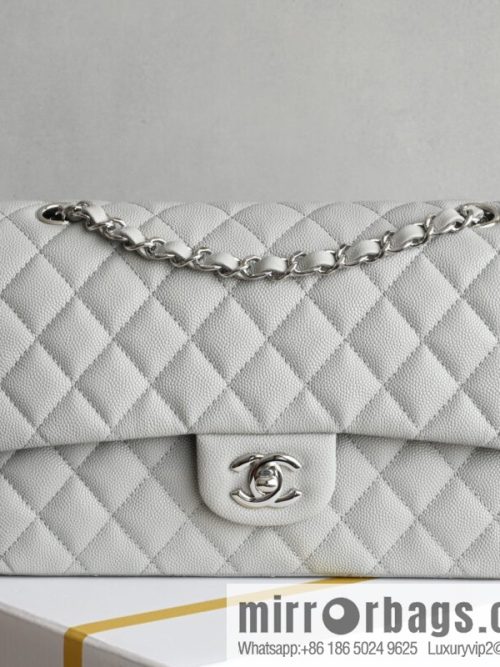 CHANEL Upgraded A01112 Light Grey Silver