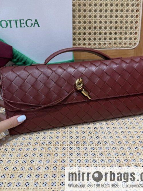 BV Andiamond clutch bag 741511 Shabili red