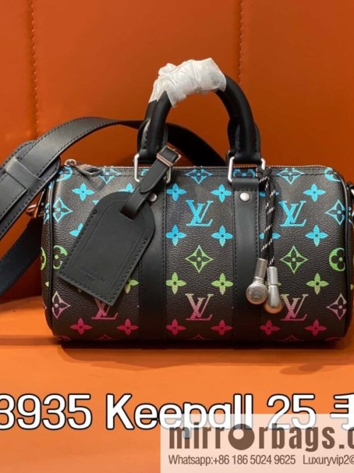 [Original order boutique] M13935 black gradual change men\'s bag pillow bag Keepall 25 handbag