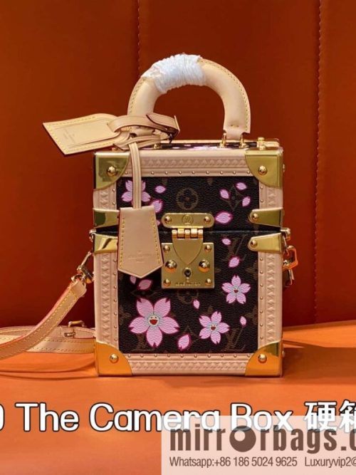 [Original order boutique] M13562 light blue flower, box bag, box WALLET TRUNK TAIGARAMA handbag