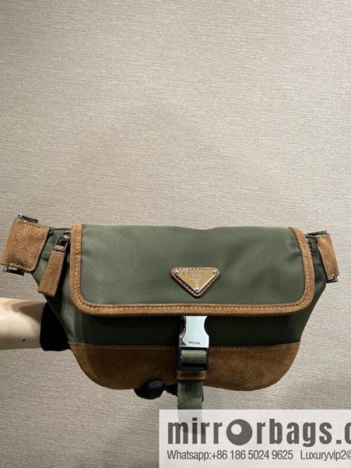 PRADA new fanny pack 2VH176 musk green