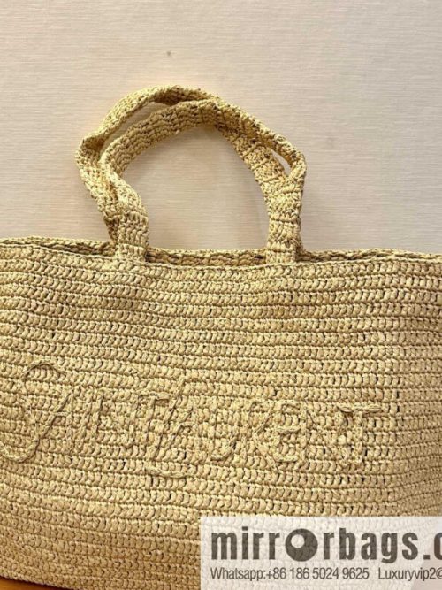 YSL raffia tote bag _ 776763 natural color