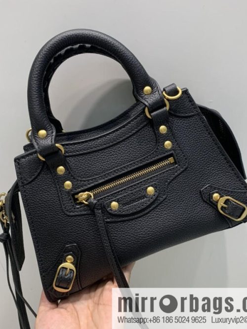 Balenciaga Neo Classic Locomotive Bag [Small] 638512 Black/Gold Buckle