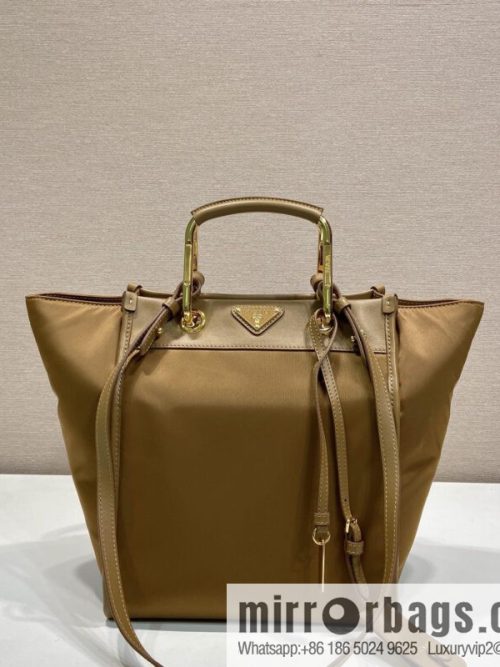 PRADA new tote bag 1BG578 brown