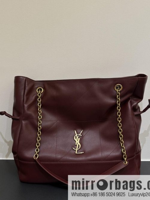 YSL 𝗝𝗮𝗺𝗶𝗲 𝟰.𝟯 large 𝗣𝗢𝗖𝗛𝗢𝗡_ lucky bag bucket bag 809824 burgundy