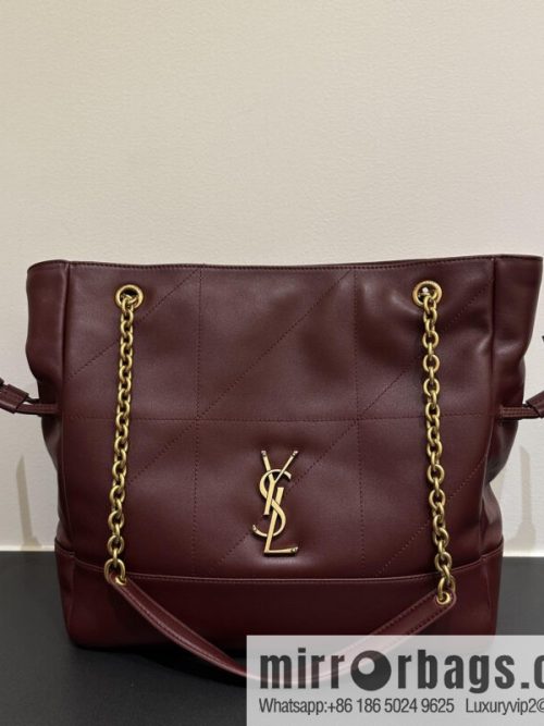 YSL 𝗝𝗮𝗺𝗶𝗲 𝟰.𝟯 small 𝗣𝗢𝗖𝗛𝗢𝗡_ lucky bag bucket bag 833948 burgundy