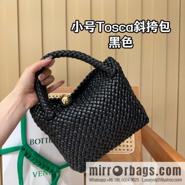 BV Small Tosca Crossbody Bag, Black 777575