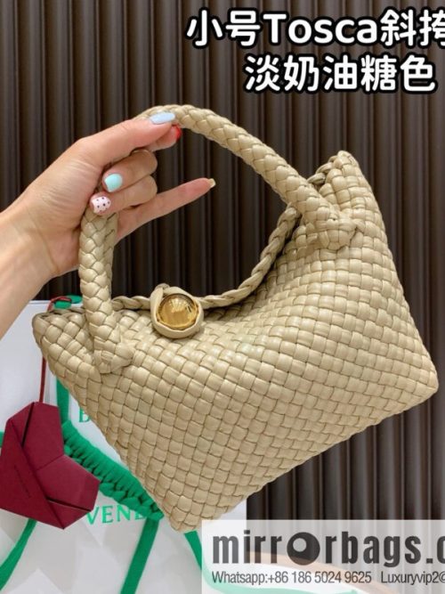 BV small Tosca messenger bag 776755 whipped cream sugar color