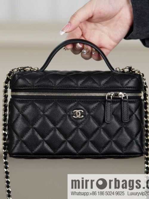 𝐂𝐡𝐚𝐧𝐞𝐥 𝟐𝟓𝐂 new lunch box bag, black gold, lychee cow AP4385