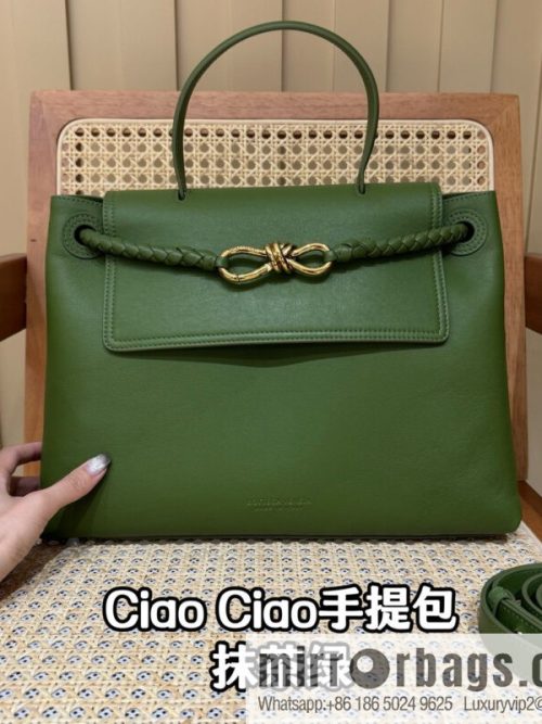 BV Ciao Ciao Handbag 817231 Matcha Green