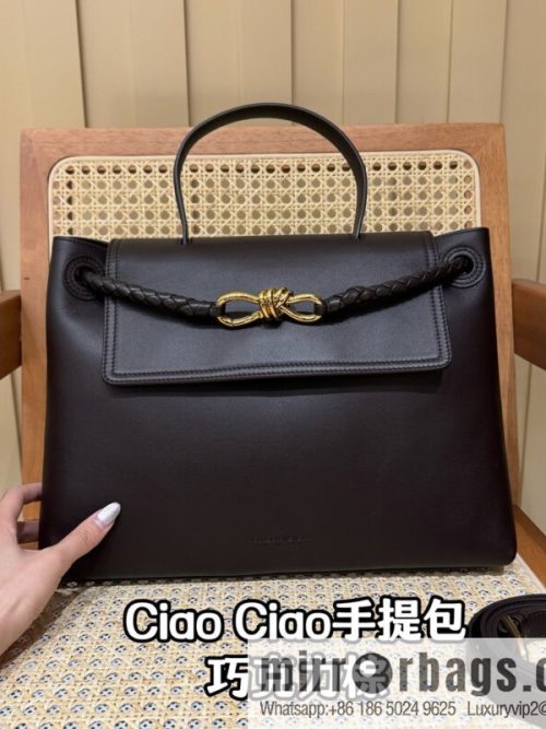 BV Ciao Ciao Handbag 817231 Chocolate Brown