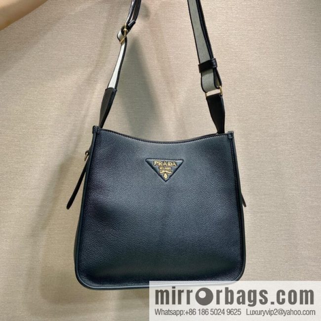 PRADA 👏 new fabric oblique span bag 👏 1BC073-1/large tote bag, black