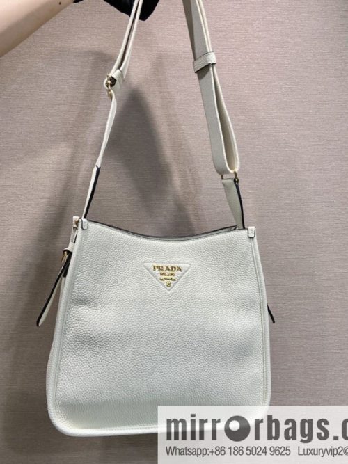 PRADA 👏 new fabric oblique span bag 👏 1BC073-1/large tote bag, white