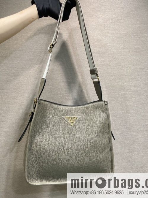 PRADA 👏 new fabric oblique span bag 👏 1BC073-1/large tote bag, grey