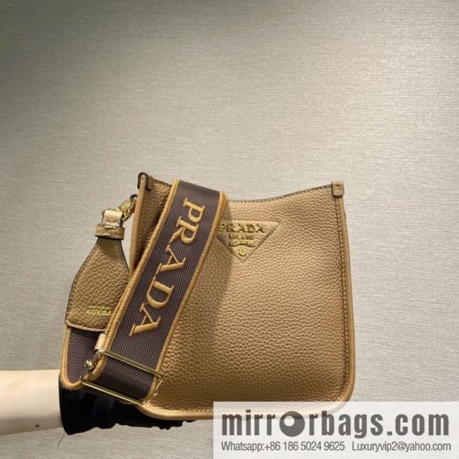 PRADA 👏 new shoulder strap bag 👏 1BH191-1/tote bag, caramel color