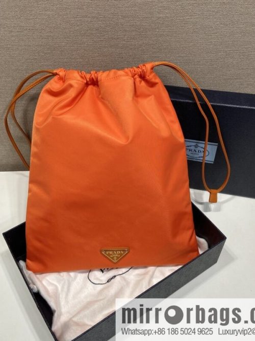 PRADA 🎉 new handbag 🎉 1NK001 drawstring pouch 🎉 orange