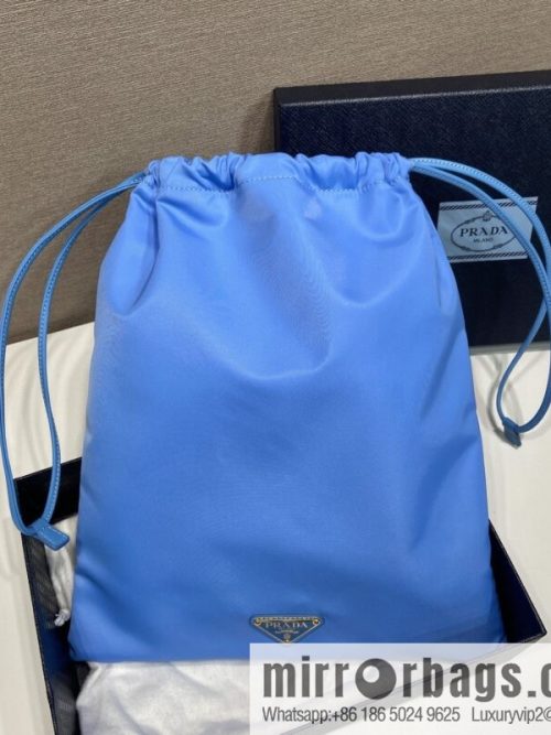 PRADA 🎉 new handbag 🎉 1NK001 drawstring pouch 🎉 blue