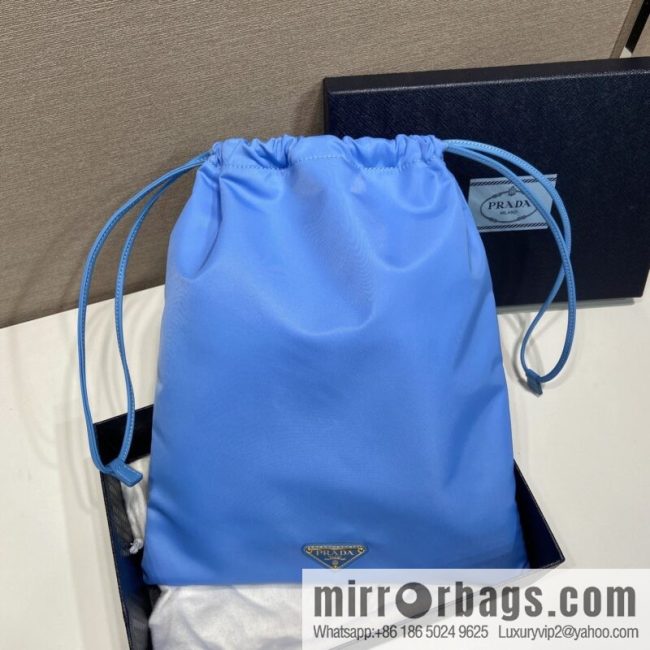 PRADA 🎉 new handbag 🎉 1NK001 drawstring pouch 🎉 blue