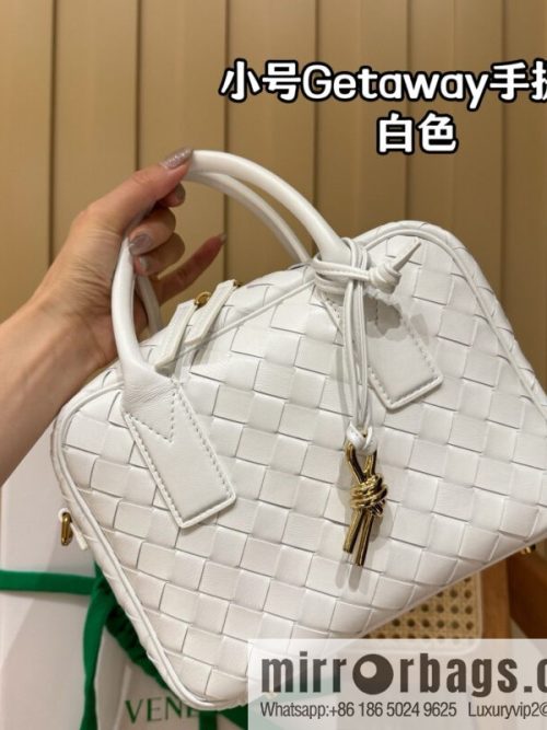 BV Small Getaway Handbag 776736 White