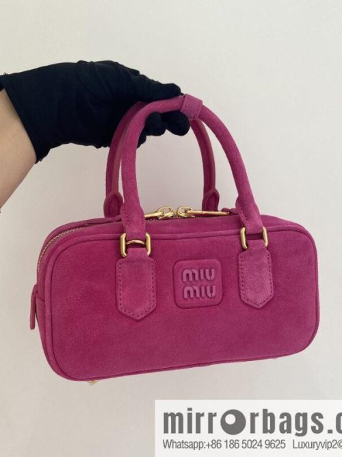 MIUMIU new bowling bag 5BB142 suede