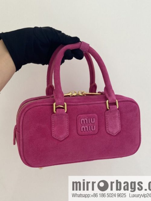 MIUMIU new bowling bag 5BB142 suede