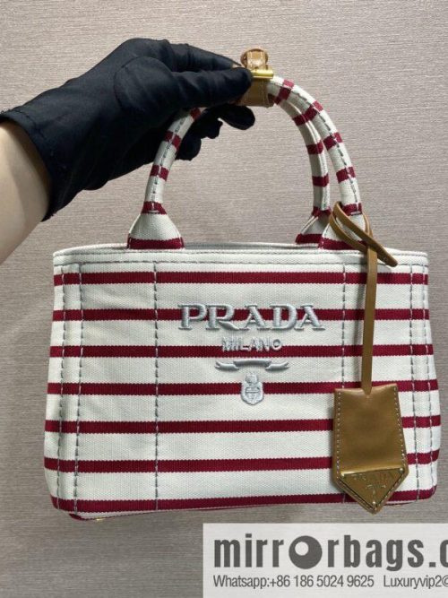 PRADA 🎉 new handbag 🎉 1BA038 🎉🎉 red stripe