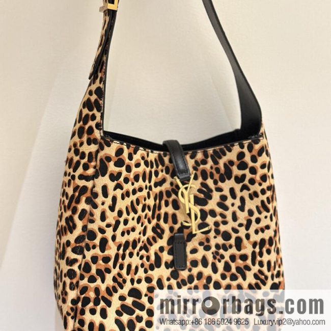 YSL 𝗛𝗢𝗕𝗢 ♡ leopard print, medieval underarm bag 713938