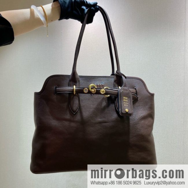 MIUMIU Aventure handbag 💕 new 💕 5BG291 💕💕 coffee color