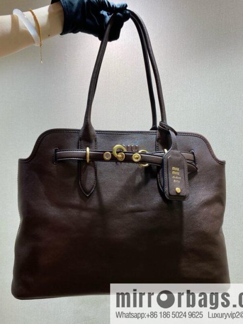 MIUMIU Aventure handbag 💕 new 💕 5BG291 💕💕 coffee color