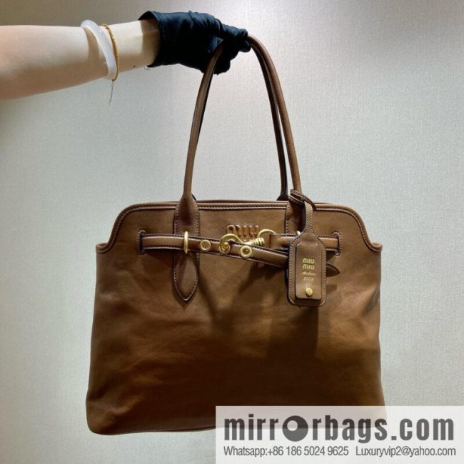 MIUMIU Aventure handbag 💕 new 💕 5BG291 💕💕 caramel color